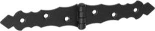 Domax Gate Hinge Dec Zof75 Hengsel 75X35x130x2.0 Sort