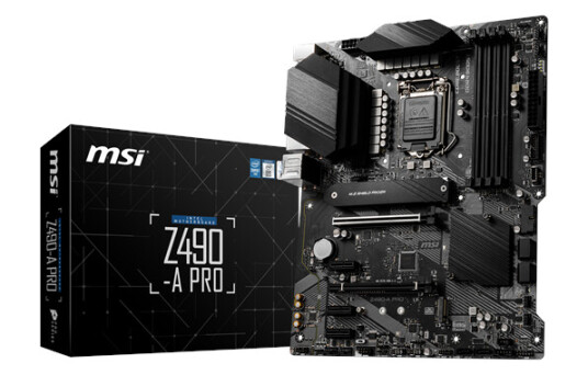 MSI Z490-A PRO - Intel Z490 - Intel LGA1200 socket - DDR4 RAM - ATX MSI Z490-A PRO - Intel Z490 - Intel LGA1200 socket - DDR4 RAM - ATX
