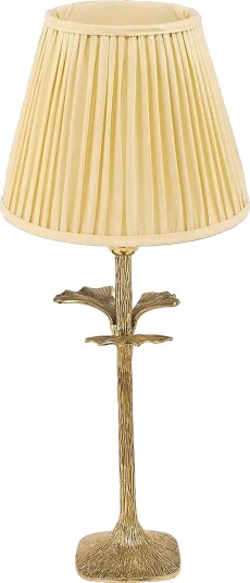 Doing Goods Giselle Ginko lampe 25 cm med Kiara lampeskjerm i silke fargen «Buttercup» Gul