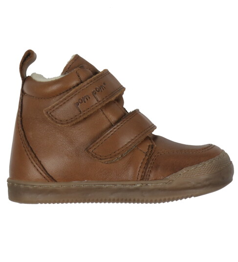Pom Pom Vintersko Sneaker Wool Booty Dark Camel m. Fôr Pom Pom 26 Vinterstøvler Brun