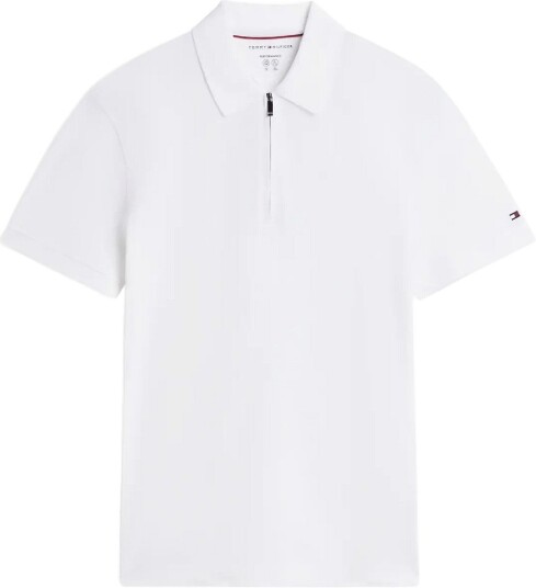 Tommy Hilfiger Ny Performance Zip Polo White L