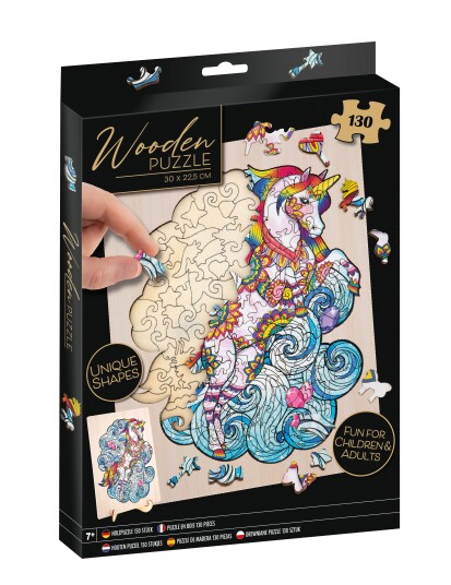 Grafix Wooden Puzzle Unicorn 130 pcs 980066