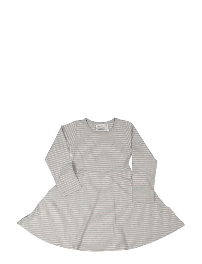 Geggamoja Flared Dress L.s Classic Grey 62-68