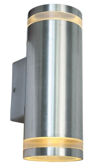 Llitt Nils II Väggarmatur 2xGU10-sockel IP44 Aluminium