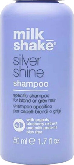 Milk_Shake Silver Shine Sjampo 50ml for Blondt og Grått Hår Milk_Shake Silver Shine Sjampo 50ml for Blondt og Grått Hår