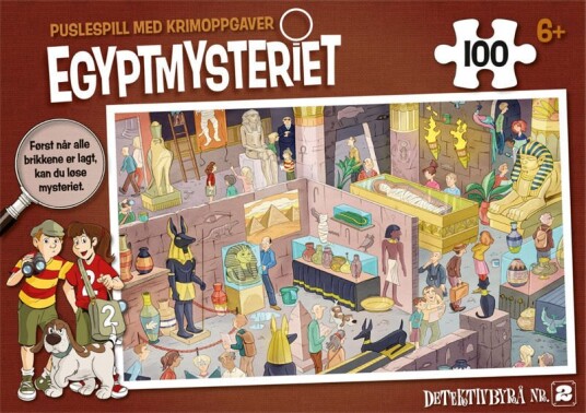 Egmont/ Litor Puslespill Med Krimoppgave 100 Brikker Egyptmysteriet