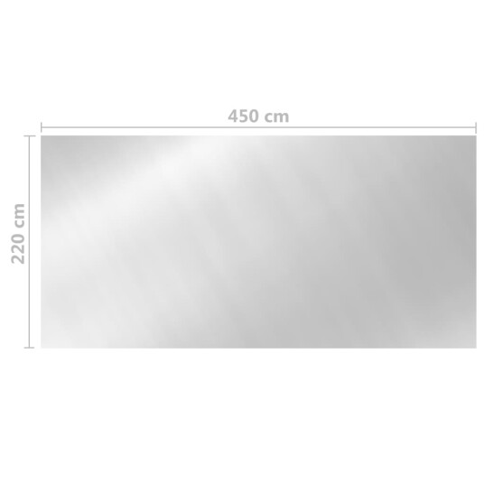 vidaXL Bassengtrekk sølv 450x220 cm PE vidaXL Bassengtrekk sølv 450x220 cm PE