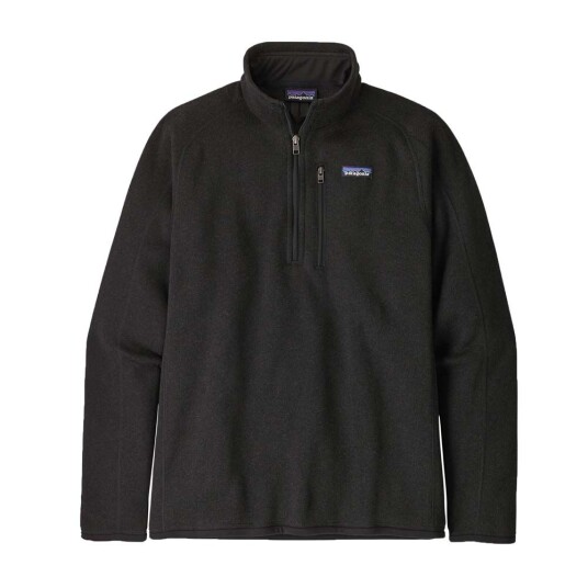 Patagonia Men's Better Sweater 1/4 Zip Black M, Black Patagonia Men's Better Sweater 1/4 Zip Black M, Black