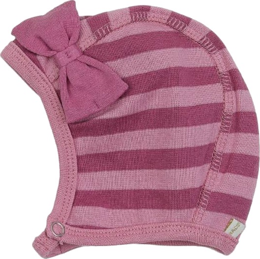 Rosa Stripete Racing Kids Baby Lue M/Sløyfe (62 / 3 mnd)