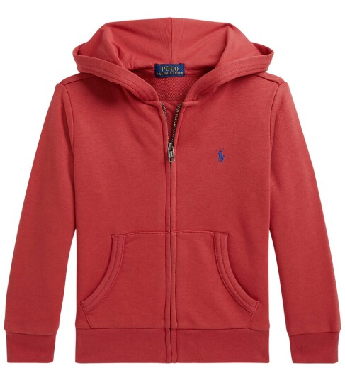 Ralph Lauren Kids French Terry Full Zip Hoodie Red 124 131