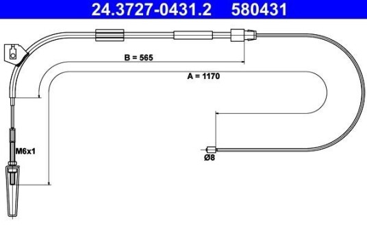 Bremsewire ATE 24.3727 0431.2