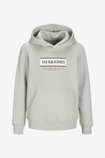 Jack & Jones Junior Hettegenser jorFrederiksberg Box Sweat Hood Grå