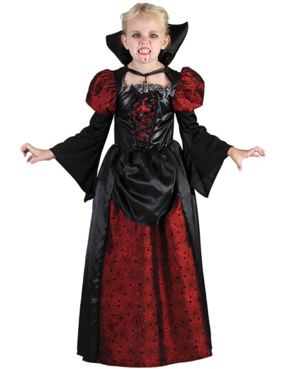Lille Frøken Vampyr Barnekostyme Strl 110 116 Lille Frøken Vampyr Barnekostyme Strl 110 116