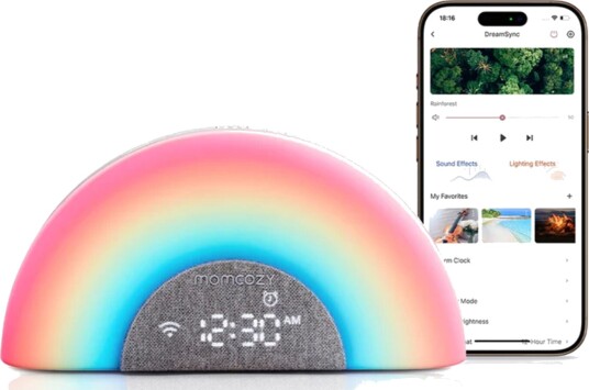 Momcozy Regnbue Hvitstøy Baby Lydmaskin Grå Momcozy Regnbue Hvitstøy Baby Lydmaskin Grå