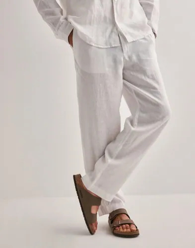 Jack & Jones Jpstkarl Lawrence Linen Chino Sn Linbukser Hvit