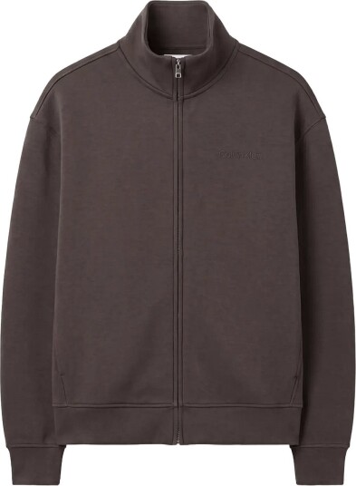 Calvin Klein Ls Spacer Full Zip Jacket   Brown   XL