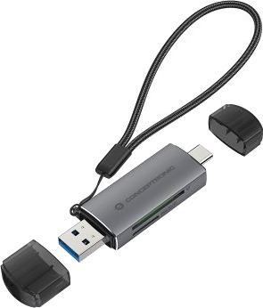 Conceptronic Bian05g Microsd Transflash Sd Sdhc Sdxc Grå 5000 Mbit/S Usb 3.2 Gen 1 3.1 Gen 1 Type-A/Type-C 21,3 Mm 11,5 Mm Conceptronic Bian05g Microsd Transflash Sd Sdhc Sdxc Grå 5000 Mbit/S Usb 3.2 Gen 1 3.1 Gen 1 Type-A/Type-C 21,3 Mm 11,5 Mm