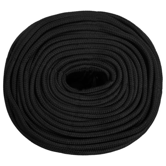  Båttau helsvart 6 mm 100 m polypropylen