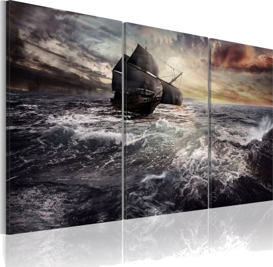 Bilde Lonely Ship On A High Seas 60x40 Artgeist sp. z o. o.