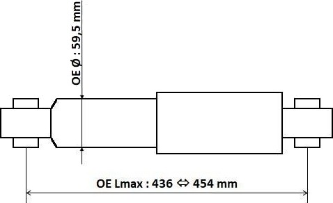 KYB 3450003 Støtdemper KYB 3450003 Støtdemper