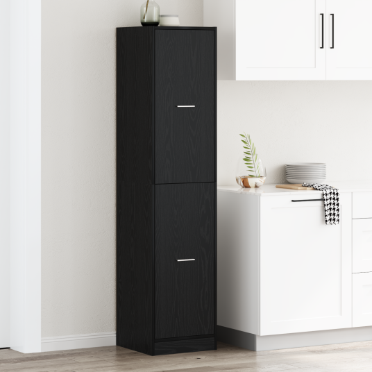 Apotekskap Svart eik 40 x 41 x 174.5 cm Konstruert tre