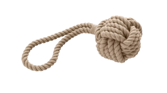 Hunter Inari S Hundeleketøy Ball med Håndløkke Beige