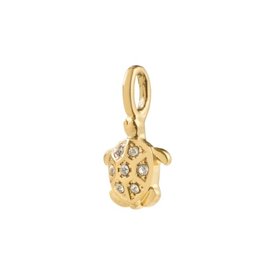Pilgrim CHARM mini skilpaddeanheng gullbelagt