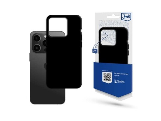 3Mk Mobildeksel for iPhone 15 Pro Max - Matt TPU Svart