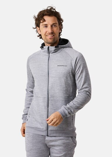 Swedemount Training Logo Zip Hood Ii Lt. Grey Melange/Charcoal Mela 2xl Hoodies