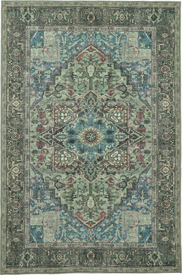Flatvevd teppe Birjand grønn Størrelse: 150 x 230 cm