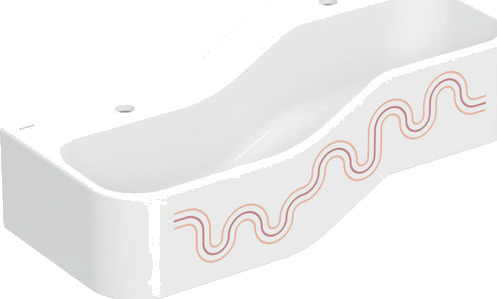 GEBERIT BAMBINI servant 900x300x390mm 2 servanter/venstre med dekor