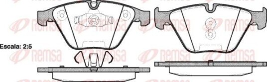 Bremseklosser REMSA 0857.10 Bremseklosser REMSA 0857.10