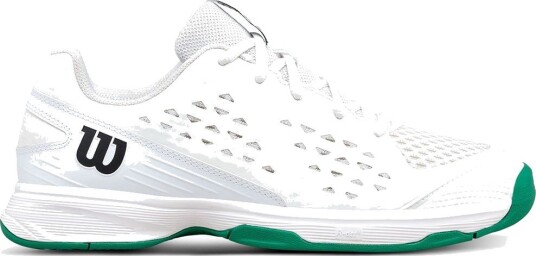 Wilson Rush Pro JR L Tennis sko Junior White/White/Bosphorus 35 1/3