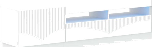 vidaXL 5 delt LED TV skap Hvit Konstruert tre