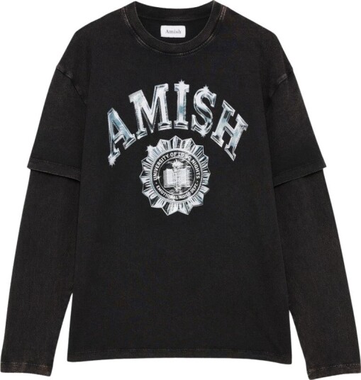 Amish Herre Topper Svart L,