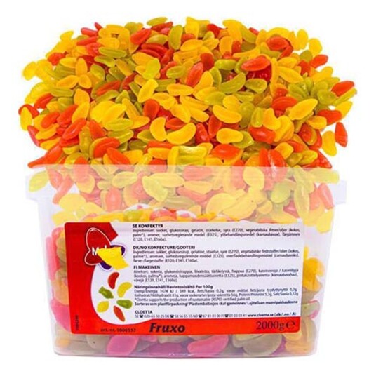 ERT Godis Bulk Fruxo Løsvekt i Boks - 2 kg