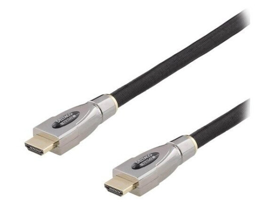 Deltaco HDMI-4150 Aktiv 15m 4K High Speed Kabel med Ethernet Svart