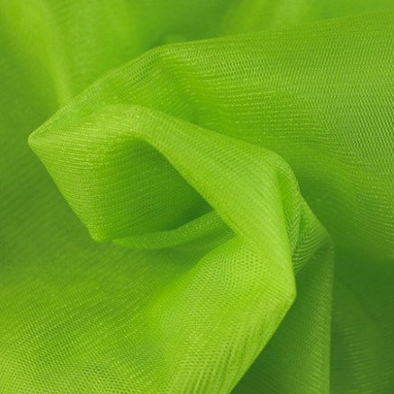 Balsløw Tyll med glitter Stoff 150cm 38 Lime 50cm