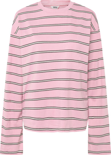 Monki Long Sleeved Cotton T Shirt Pink S