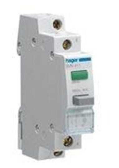 Hager Impulse 1no pushbutton + green led 230v (3250615721921)
