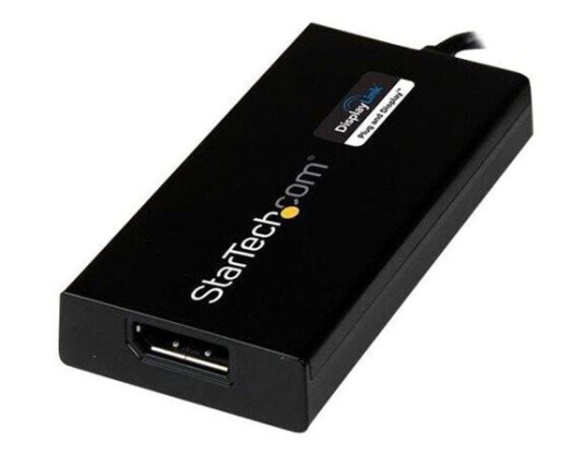 StarTech USB 3.0 DisplayPort Adapter 4K ekstern videoadapter svart