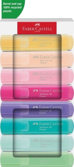 Faber Castell Highlighter TL 46 Pastel wallet of 8