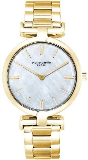 Pierre Cardin Dameklokke PC902702F104 Classic Sølvfarget/Gulltonet