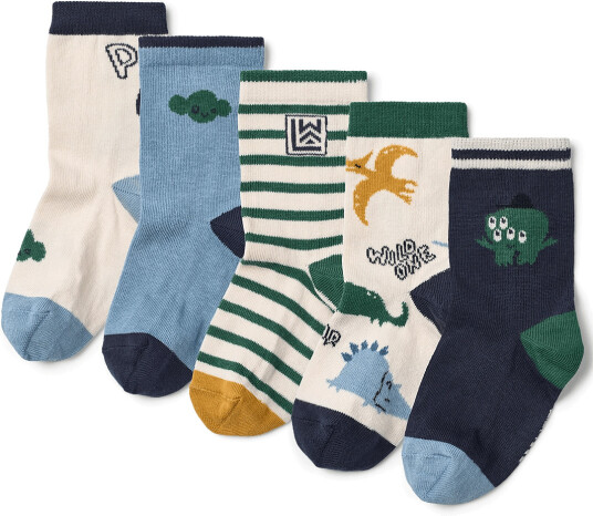 Liewood Silas Socks 5 Pack Multi/patterned 33/36