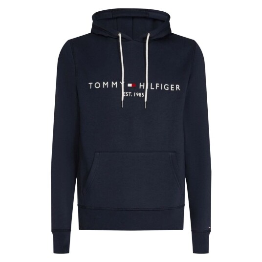 Tommy Hilfiger Logo-embroidered hettegenser Blå S Tommy Hilfiger Logo-embroidered hettegenser Blå S