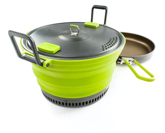 GSI Outdoors Gsi Escape Set With Frypan Green 3l GSI Outdoors Gsi Escape Set With Frypan Green 3l