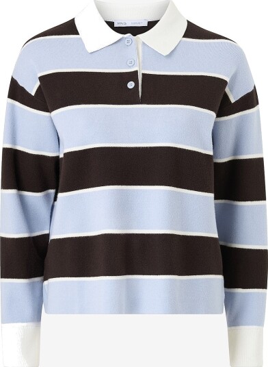 Mango Genser Sweater Loturo Blå