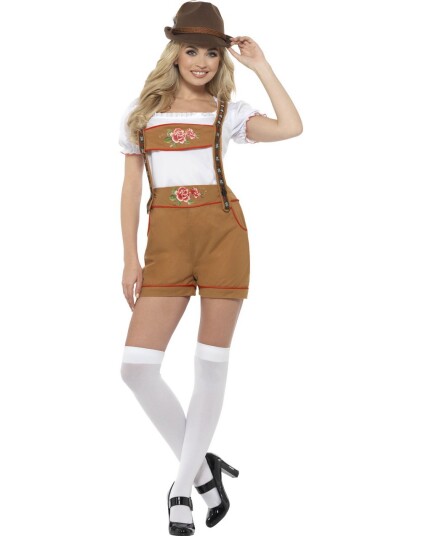 Oktoberfestkostyme med Rose Trykk Damekostyme Oktoberfestkostyme med Rose Trykk Damekostyme
