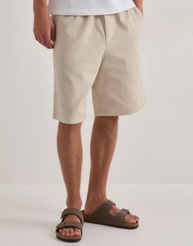 Only & Sons Onsdaves Wide Cot Lin 0007 Shorts Linshorts Beige