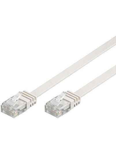 Pro LAN CAT 6 Flatt Nettverkskabel 5m - Hvit Pro LAN CAT 6 Flatt Nettverkskabel 5m - Hvit